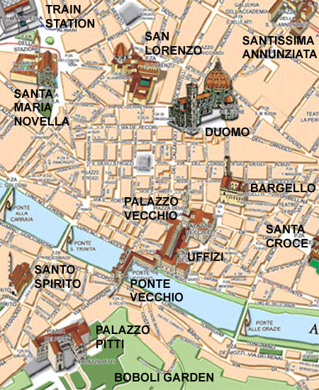Map of Florence